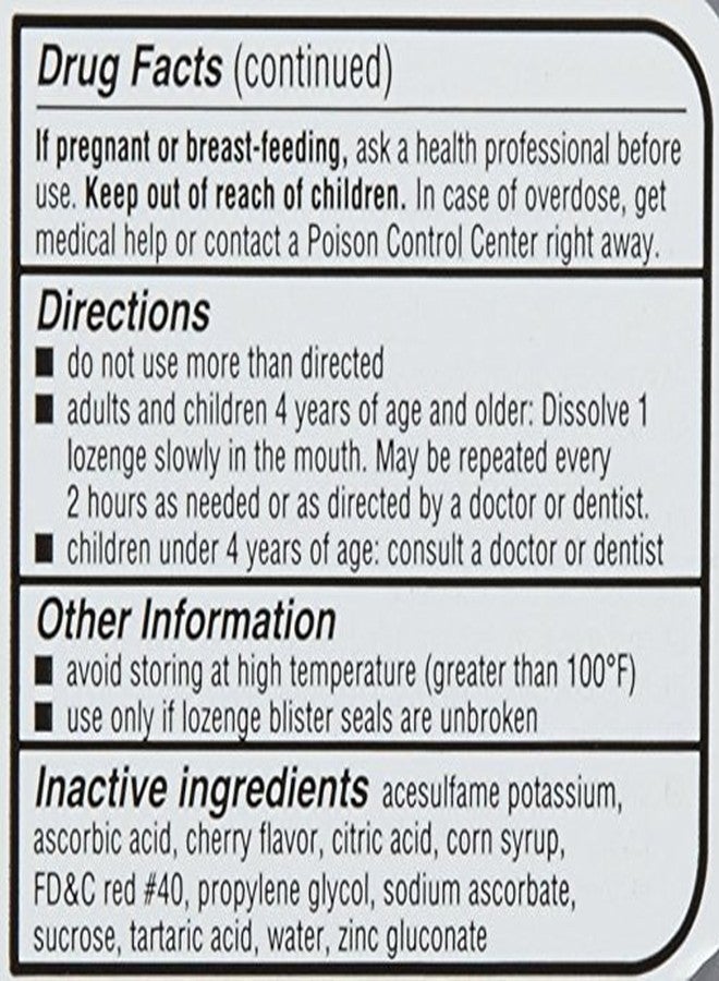 Sucrets Complete Sore Throat & Cough Suppressant Lozenges Vapor Cherry, 18 ct - Image 3
